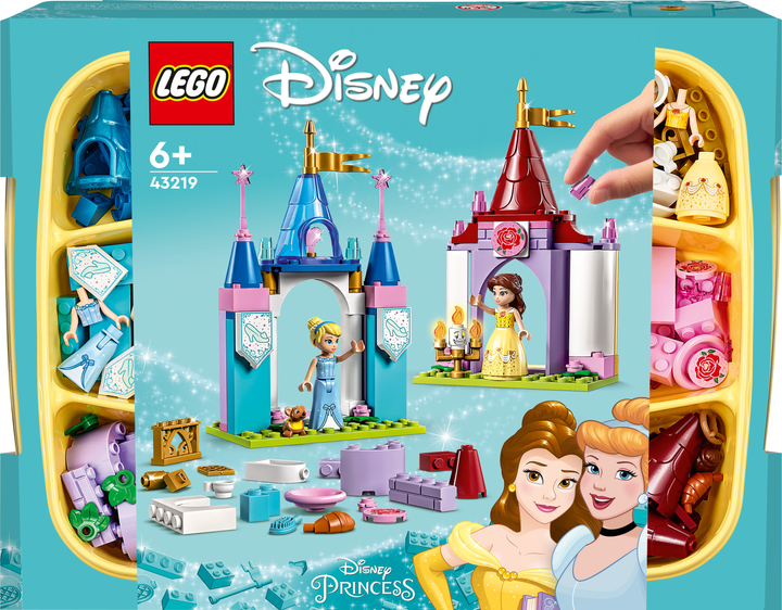 Zestaw klocków LEGO Disney Princess Kreatywne zamki księżniczek Disneya 140 elementów (43219) - obraz 1