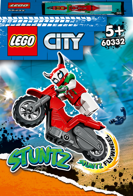 Конструктор LEGO City Stuntz Трюковий мотоцикл Відчайдушної Скорпіонеси 15 деталей (60332) - зображення 1