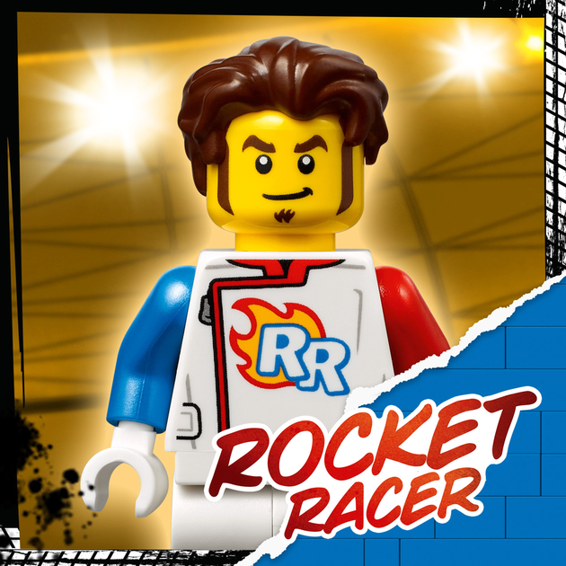 Zestaw klocków LEGO City Stuntz Rakietowy motocykl kaskaderski 14 elementów (60298) - obraz 6