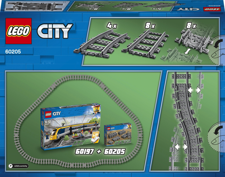 Zestaw klocków LEGO City Tory 20 elementów (60205) - obraz 11