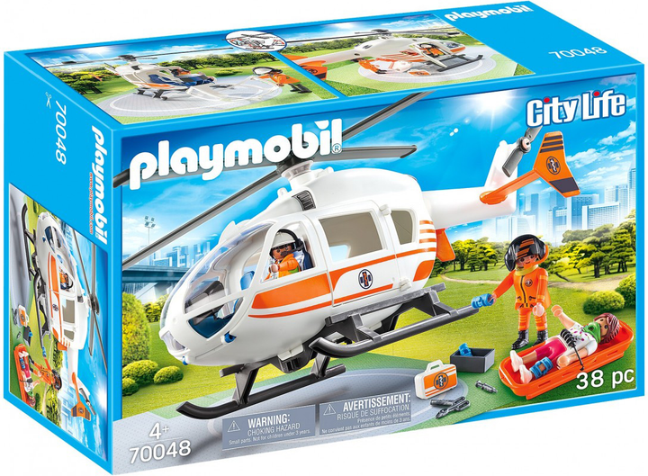 Ігровий набір Playmobil 70048 Рятувальний вертоліт (4008789700483) - зображення 1