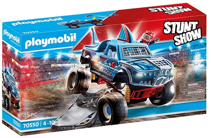 Klocki Playmobil 70550 Stunt Show Monster Truck Rekin (4008789705501) - obraz 1