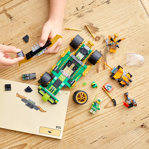 Zestaw klocków LEGO NINJAGO Samochód wyścigowy Lloyda EVO 279 elementów (71763) - obraz 5