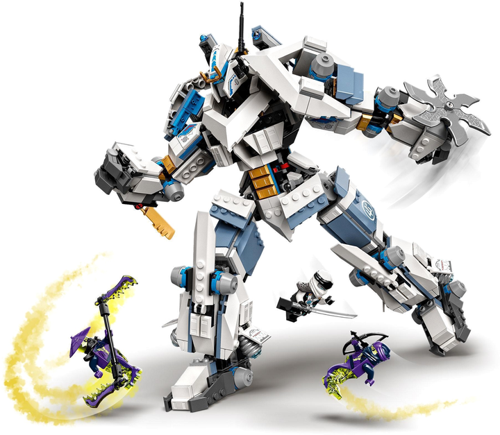 Zestaw klocków LEGO Ninjago Starcie tytanów Mech 840 elementów (71738) - obraz 13