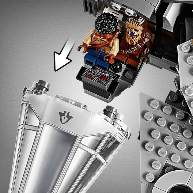 Zestaw klocków LEGO Star Wars Sokół Millennium 1351 element (75257) - obraz 7