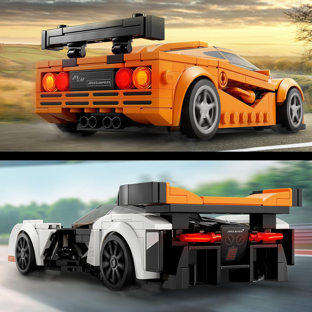 Конструктор LEGO Speed Champions McLaren Solus GT і McLaren F1 LM 581 деталь (76918) - зображення 4