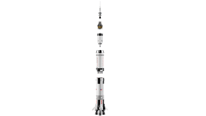 Zestaw klocków LEGO Ideas Rakieta NASA Apollo Saturn V 1969 elementów (92176) - obraz 14