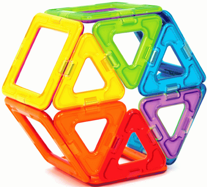 Конструктор магнітний Magformers Базовий набір 14 деталей (701003) (8809134361092) - зображення 4