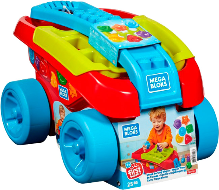 Wózek Mega Bloks Zestaw Wózek Sorter Klocków 25 elementów (0887961660067) (FVJ47) - obraz 1