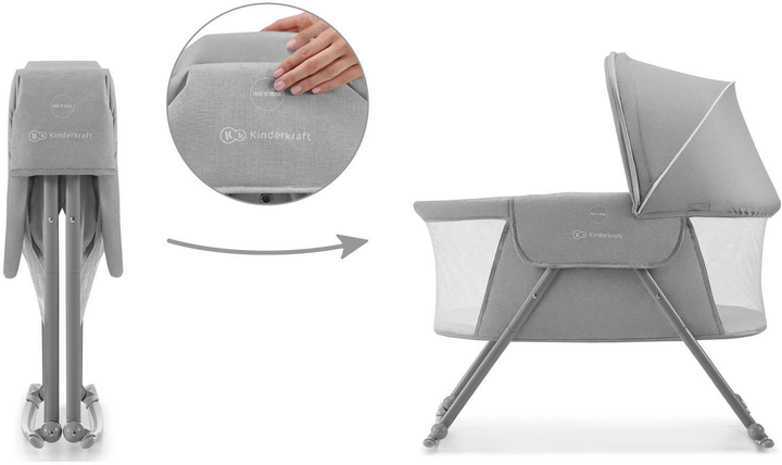 Люлька-гойдалка Kinderkraft Lovi Grey 3 в 1 (KKLLOVIGRY0000) (158788) - зображення 5