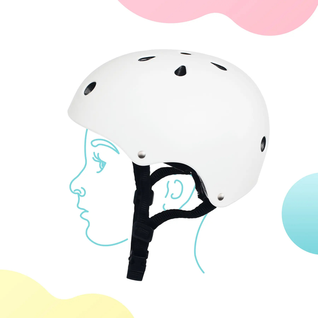 Dziecięcy kask ochronny Kinderkraft Safety Biały (KASAFE00WHT0000) - obraz 14