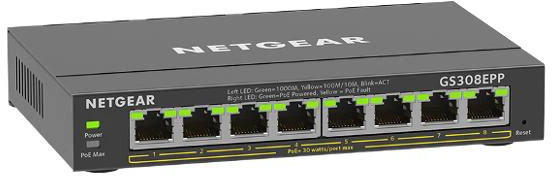 Комутатор Netgear GS308EPP (GS308EPP-100PES) - зображення 4