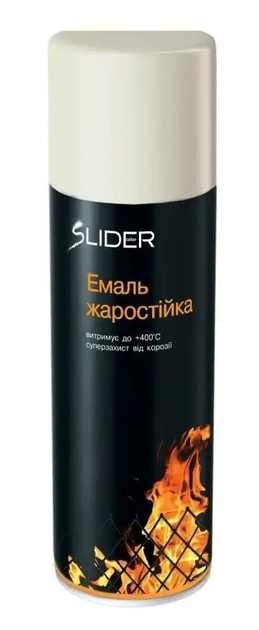 Краска жаростойкая Slider белая 400мл – фото, отзывы, характеристики в ...