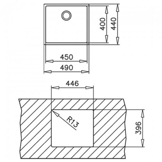 Кухонна мийка TEKA Be Linea RS15 45.40 полірована (115000006) - зображення 3