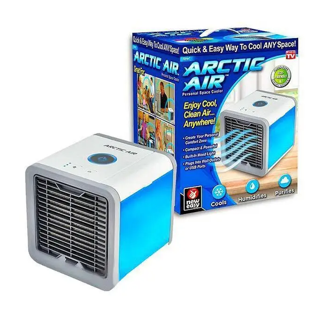Міні кондиціонер Arctic Air арктик еір c LED лід підсвічуванням - зображення 10