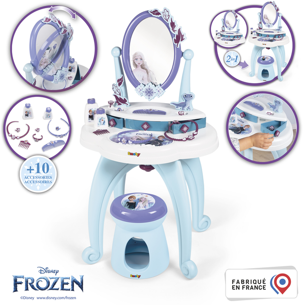 Zestaw do gry Smoby Toys Frozen Stolik z lusterkiem (320244) (3032163202448) - obraz 3