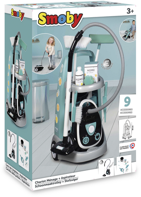 Ігровий набір Smoby Toys Візок для прибирання (3032163303169) - зображення 4