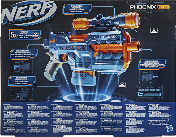 Blaster Hasbro Nerf Elite 2.0 Phoenix (E9961) - obraz 6