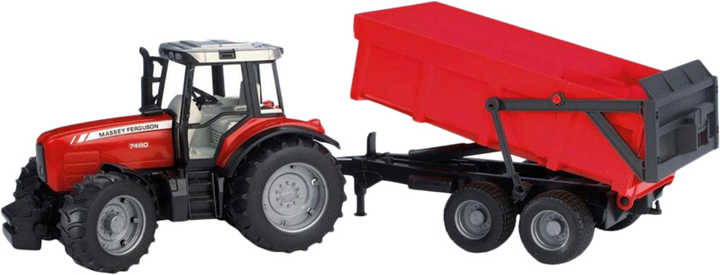 Bruder Massey Ferguson 7480 1:16 traktor z przyczepą (02045) - obraz 1