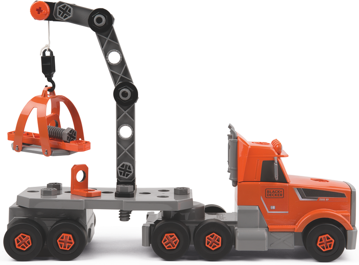Zestaw do gry Smoby Toys Black+Decker Truck z narzędziami, walizką, dźwigiem i akcesoriami (360175) - obraz 6