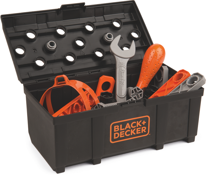 Zestaw do gry Smoby Toys Black+Decker Truck z narzędziami, walizką, dźwigiem i akcesoriami (360175) - obraz 7