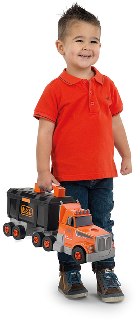Zestaw do gry Smoby Toys Black+Decker Truck z narzędziami, walizką, dźwigiem i akcesoriami (360175) - obraz 11