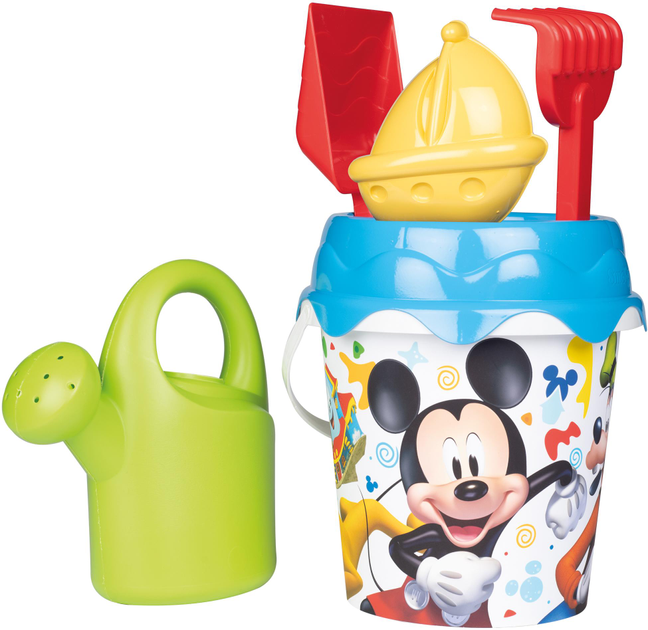Zestaw do gry z piaskiem Smoby Toys Mickey Mouse z konewką średnica 17 cm (3032168621305) - obraz 1
