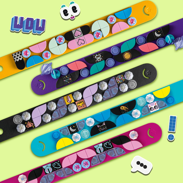 Zestaw klocków LEGO DOTS: dodatkowa seria 8. Brokat i blask 115 elementów (41803) - obraz 6