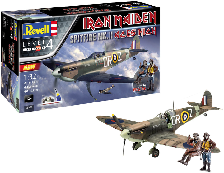 Złożony model myśliwca Revell Spitfire Mk.II Aces High Iron Maiden. Skala 1:32 (05688) - obraz 2