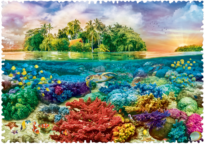 Puzzle Trefl Tropikalna wyspa 600 elementów (11113) - obraz 2