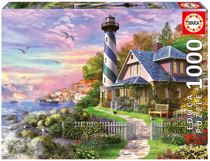 Educa puzzle Bay Rock Lighthouse 1000 elementów (17740) - obraz 1