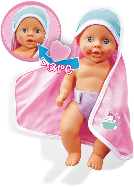 Lalka bobas Simba NBB Kąpanie 30 cm (5030006) (4006592075200) - obraz 7