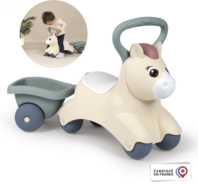 Jeździk Smoby Little Pony z przyczepką 12 miesięcy (7600140502) - obraz 3