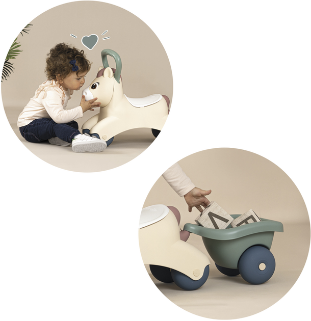 Jeździk Smoby Little Pony z przyczepką 12 miesięcy (7600140502) - obraz 4