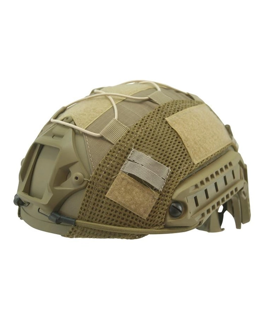 Чохол на шолом KOMBAT Tactical Fast Helmet COVER Uni койот (kb-tfhc-coy) - зображення 1
