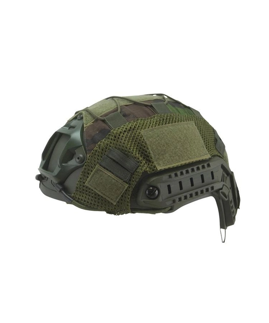Чохол на шолом/кавер KOMBAT UK Tactical Fast Helmet COVER Uni зелений хакі (kb-tfhc-dpm) - изображение 1