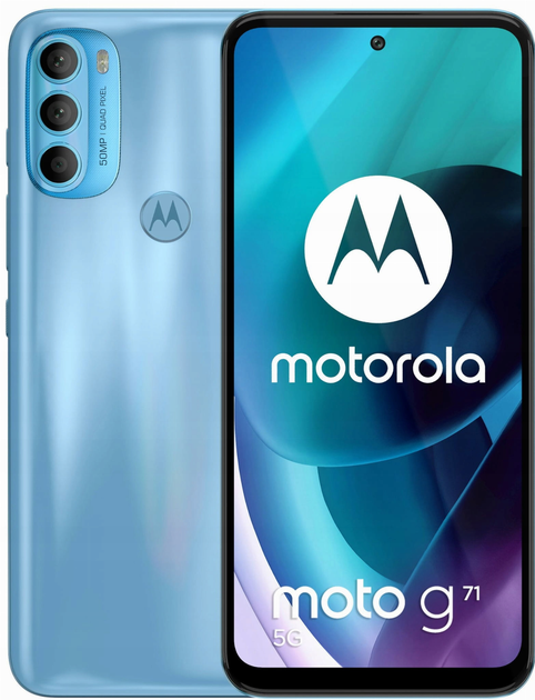 Smartfon Motorola Moto G71 6/128GB Arctic Blue (PAS20033PL) - obraz 1