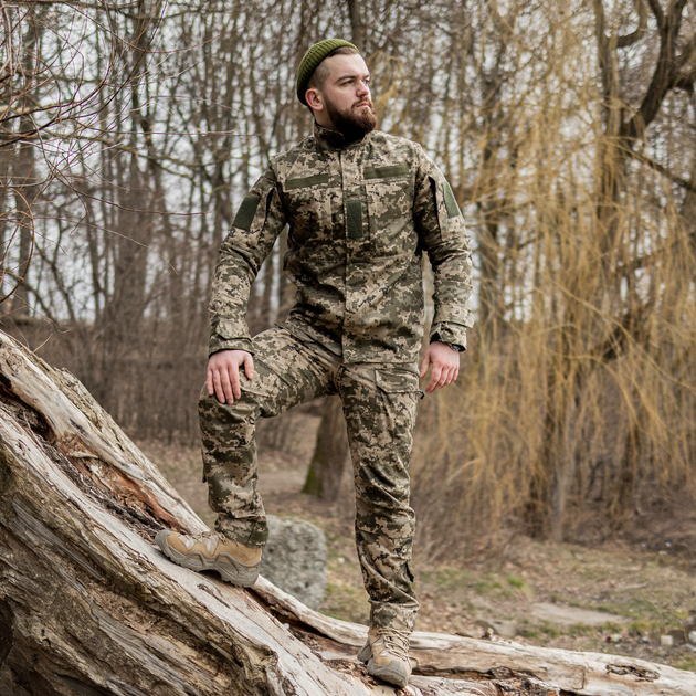 Тактичний костюм 3 в 1 PATRIOT SET (бойова сорочка Ubacs (Убакс) + китель + штани Apex) Піксель М14 52 розмір - зображення 1