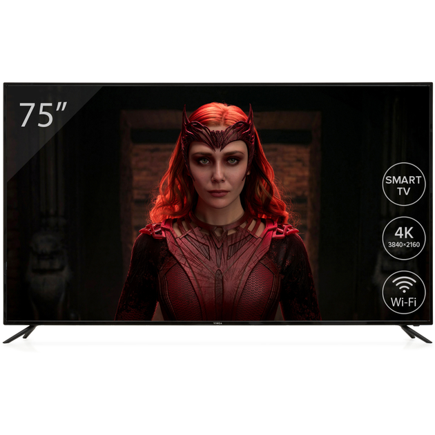Телевізор Vinga S75UHD21B - зображення 1