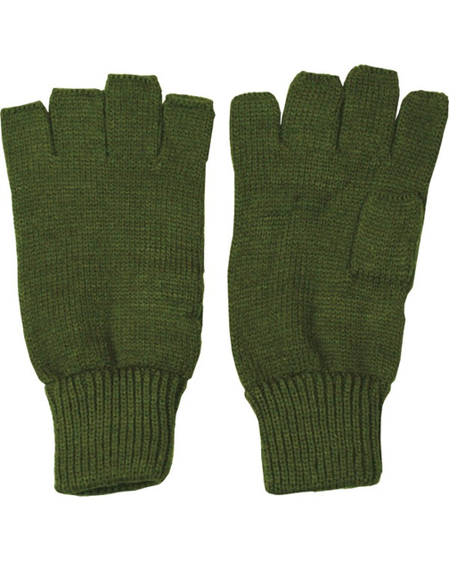 Рукавички KOMBAT UK Fingerless Gloves Uni оливковий (kb-fg-olgr) - изображение 1