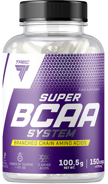 Амінокислоти Trec Nutrition Super BCAA System 150 капсул (5902114018450) - зображення 1