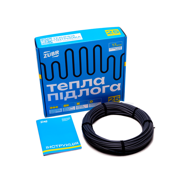 Нагревательный двухжильный кабель Zubr DC Cable 17 Вт / 970 Вт (4820120222429) - изображение 3