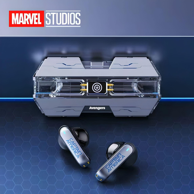 Беспроводные геймерские Bluetooth наушники вкладыши MARVEL Avengers END ...