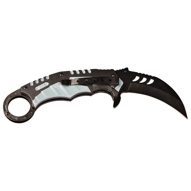 Нож складной керамбит Skif Plus Cockatoo (длина: 200мм, лезвие: 82мм, черное), черный - изображение 2