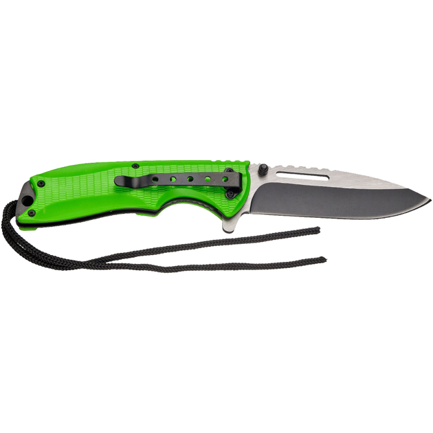 Нож складной Skif Plus Roper (длина: 217мм, лезвие: 97мм, черное), зеленый - изображение 2