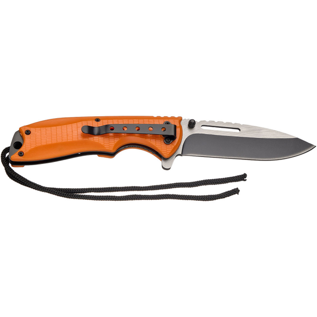 Нож складной Skif Plus Roper (длина: 217мм, лезвие: 97мм, черное), оранжевый - изображение 2