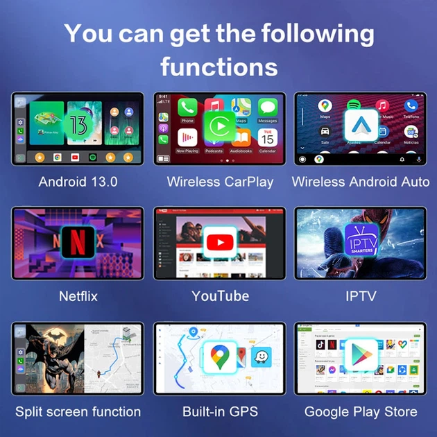 Автомобильный CarPlay Mini Box UX999 Ultra 2.0 / 128 ГБ / Android 13