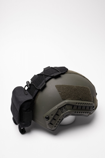 Підсумок противага (кишеня) для аксесуарів на кавер для балістичного шолома Fast Mandrake Чорний - зображення 1