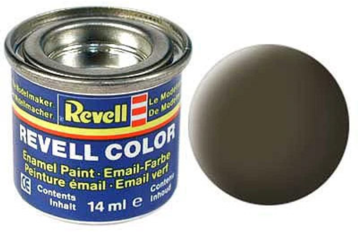 Фарба чорно-зелена матова black-green mat 14ml Revell (32140) - зображення 1