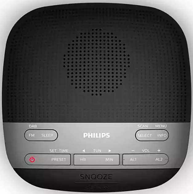 Настільний годинник Philips TAR3505 Black (TAR3505/12)-PL - зображення 3
